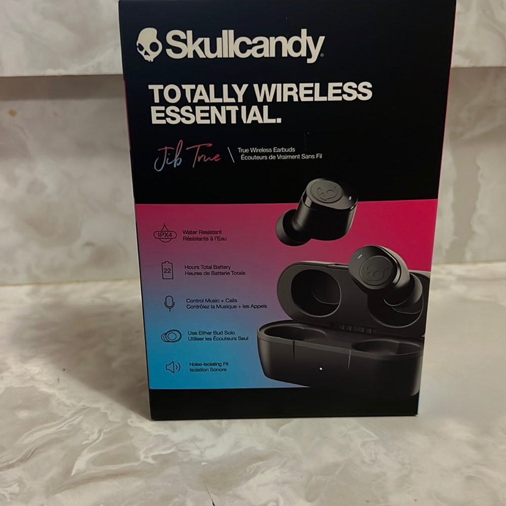 Skullcandy Totally Wireless Essential earphones.